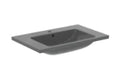 Ideal Standard i.life B vanity lavabo 610 x 515 mm - Glossy grey - avec trou de robinet - avec trop-plein - dans un emballage à emporter