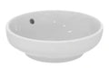 Ideal Standard i.life B lavabo à poser rond 400 mm - blanc - sans trou de robinet - avec trop-plein