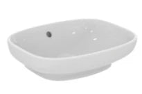 Ideal Standard i.life B lavabo à poser 450 x 370 mm - blanc - sans trou de robinet - avec trop-plein