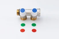 ProOne WP collecteur avec vannes de réglage avec indicateurs (Rouge/Blue/Vert) - 3/4 - 2 x EK3/4M