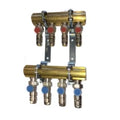 Comap SarfitSkin collecteur laiton complet 4/4 x 9 kr - avec SarfitSkin pushfitting 16 x 2 mm