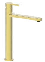 Procasa Vivo mitigeur de lavabo sans vidage - bec droit - démarrage à froid - Brushed Gold PVD - or brossé PVD