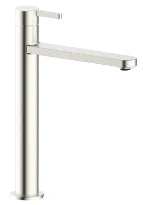 Procasa Vivo mitigeur de lavabo sans vidage - bec droit - démarrage à froid - nickel brossé PVD - brossé mat