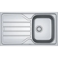 Franke Flash évier à encastrer 860 x 500 mm - 1 cuve - inox - avec égouttoir - réversible - siphon inclus