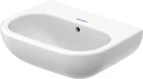 Duravit D-code lave-mains 360 x 270 mm - blanc - sans trou de robinet - avec trop-plein