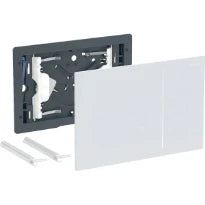 PLAQUE DE COMMANDE TOILETTE GEBERIT SIGMA 70 verre alimentation réseau/rinçage à 2 volumes (3/6L)