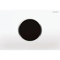 Geberit Sigma 10 plaque de commande toilette blanc lavage autom. chromé brillant
