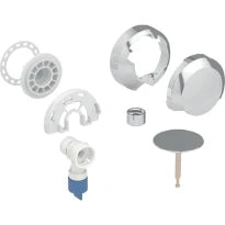 Set de finition Geberit pour garniture de baignoire d52: Chromé brillant