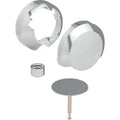 Set de finition Geberit pour garniture de baignoire d52, avec actionnement rotatif: Chromé brillant