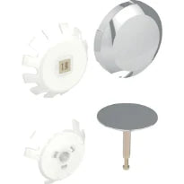 Geberit set de finition pour vidage baignoire d52: chromé brillant