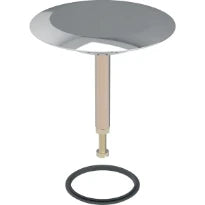 Geberit couvercle pour vidage baignoire avec bouton poussoir: chromé brillant