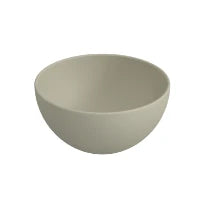 Procasa Obi lavabo à poser rond 240 x 240 x 120 mm - sable - céramique - sans trou de robinet - sans trop-plein