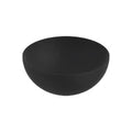 Procasa Obi lavabo à poser rond 400 x 400 x 165 mm - noir mat - céramique - sans trou de robinet - sans trop-plein