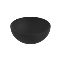 Procasa Obi lavabo à poser rond 400 x 400 x 165 mm - noir mat - céramique - sans trou de robinet - sans trop-plein