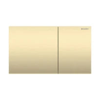 Geberit Sigma70 plaque de commande, brossé, revêtement facile à nettoyer, laiton