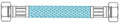 Fixaflex Superflex 25 inox flexible FF 1/2 x 1/2 F - 600 mm - avec joint intégré- Max 90° C
