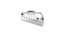 Inda Lea 1800 panier porte-savon modèle en coin - chromé