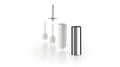 Inda My Love porte-brosse avec balayette de rechange blanche - blanc mat