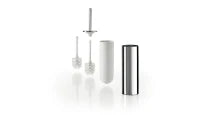 Inda My Love porte-brosse avec balayette de rechange blanche - blanc mat