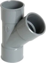 Nicoll PVC à coller té 45° FFF 75 x 75 x 75 mm - gris