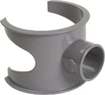 Nicoll PVC à coller selle 100 x 32 mm - gris