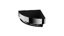 Inda Accessoires panier angulaire avec coupelle amovible - noir mat