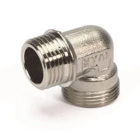 Begetube chromé coude 90° MM 1/2 x M24