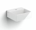 Clou New Flush 1 lavabo à poser/mural 280 x 270 x 100 mm - blanc - céramique - avec trou de robinet - sans trop-plein - avec garniture de vidange