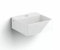 Clou New Flush 1 lavabo à poser/mural 280 x 270 x 100 mm - blanc - céramique - avec trou de robinet - sans trop-plein - avec garniture de vidange