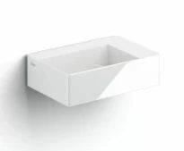Clou New Flush 2 lavabo à poser/mural 355 x 245 x 100 mm - blanc - céramique - sans trou de robinet - sans trop-plein - avec garniture de vidange