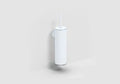 Clou Flat porte-brosse, modèle mural, blanc mat powdercoating