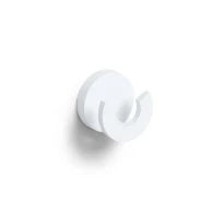 Clou Flat Patère double, blanc mat powdercoating