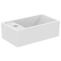 Ideal Standard i.life S lave-mains 370 x 210 mm - blanc mat - avec trou de robinet gauche  - sans trop-plein