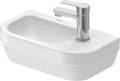 Duravit D-Code lave-mains 400 x 220 mm - blanc - avec trou de robinet droite - sans trop-plein