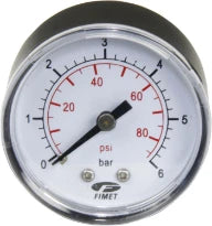 DAB manomètre axial 12 BAR.63, 1/4”
