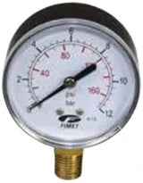 DAB MANOMETER / MANOMETRE - RADIAAL 12 BAR D.63, 1/4”