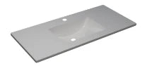 Procasa Klaire vasque en céramique 1020 x 480 x 190 mm - 1 trou de robinet - avec trop-plein - blanc