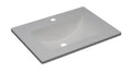 Procasa Klaire vasque en céramique 620 x 480 x 190 mm - 1 trou de robinet - avec trop-plein - blanc