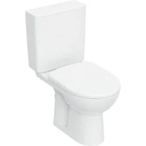 Geberit Selnova AP128 PACK cuvette à poser sorti H Rimfree PACK - 355 x 665 mm -  (Selnova cuvette à poser H Rimfree + reservoir AP128 + abattant Softclose) sans rebord - blanc