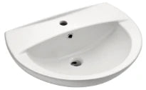 Procasa Normus 2.0 lavabo 600 x 450 x 190 mm - blanc - avec trou de robinet - avec trop-plein