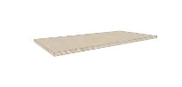 Procasa Klaire top - HPL plan vasque 900 x 460 x 18 mm - sans découpe - linnen