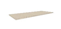 Procasa Klaire top - HPL plan vasque 1200 x 460 x 18 mm - sans découpe - linnen