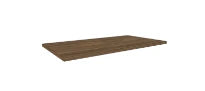 Procasa Klaire top - HPL plan vasque 800 x 460 x 18 mm - sans découpe - walnut