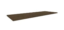 Procasa Klaire top - HPL plan vasque 1300 x 460 x 18 mm - sans découpe - walnut