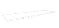 Procasa Klaire top - HPL plan vasque 1500 x 460 x 18 mm - sans découpe - blanc