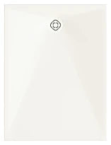 Procasa Surf receveur de douche Biocryl 1400 x 900 x 35 mm - blanc shiny - découpable - sifon et grille blanc inclu