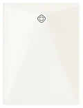 Procasa Surf receveur de douche Biocryl 1200 x 900 x 35 mm - blanc shiny - découpable - sifon et grille blanc inclu