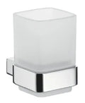 EMCO Loft, glashouder, wandmodel, kristalglas gesatineerd, chroom