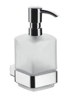 EMCO Loft, zeepdispenser, wandmodel, glas gesatineerd, chroom