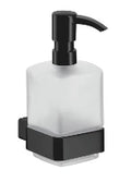 EMCO Loft, distributeur de savon, modèle mural, verre satiné, noir